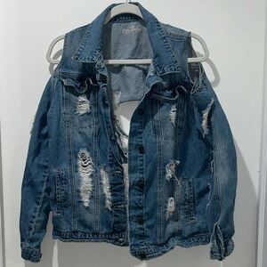 Distressed Blue Denim Jacket